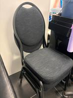 Twee zwarte stoelen, Ophalen, Kunststof, Gebruikt, Twee