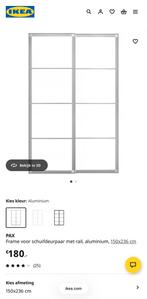 IKEA PAX - Frame voor schuifdeurpaar - 150x236 cm, Ophalen, Gebruikt, 100 tot 150 cm, 200 cm of meer