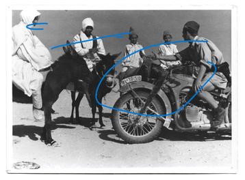 Motor woestijn Afrika Korps WL militair foto beschikbaar voor biedingen