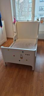 Meegroeibed wit Ikea Busunge, Ophalen, Gebruikt, 70 tot 85 cm, 140 tot 160 cm