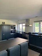 Luxe, stoere en landelijke keuken met inbouwapparatuur!, Ophalen, Gebruikt, Zwart, Hoekkeuken