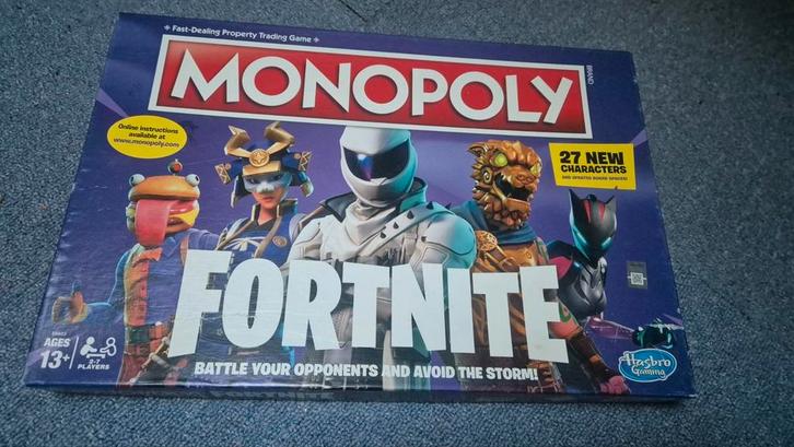 Monopoly Fortnite editie, Hobby en Vrije tijd, Gezelschapsspellen | Bordspellen, Zo goed als nieuw, Ophalen of Verzenden