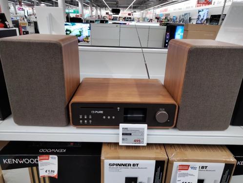 PURE Classic Stereo Stereoset Zwart, Audio, Tv en Foto, Stereo-sets, Nieuw, Cd-speler, Speakers, Overige merken, Ophalen of Verzenden
