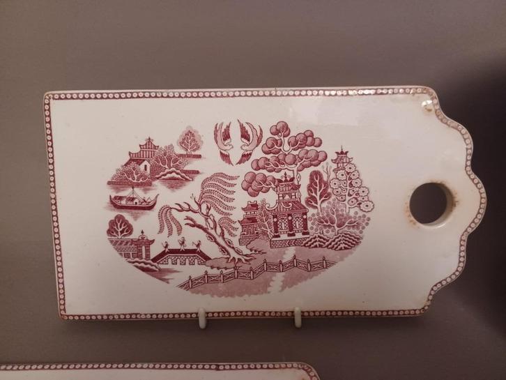 broodplankje snijplankje Societe Ceramique Rood Willow, Antiek en Kunst, Antiek | Servies los, Ophalen of Verzenden