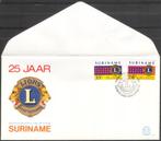 25 jaar Lions Suriname 1982, Postzegels en Munten, Brieven en Enveloppen | Buitenland, Verzenden, Envelop