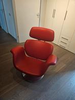 Te koop Artifort tulip in Stamskin imitatie leer, Huis en Inrichting, Fauteuils, Ophalen, Metaal, 75 tot 100 cm, Zo goed als nieuw