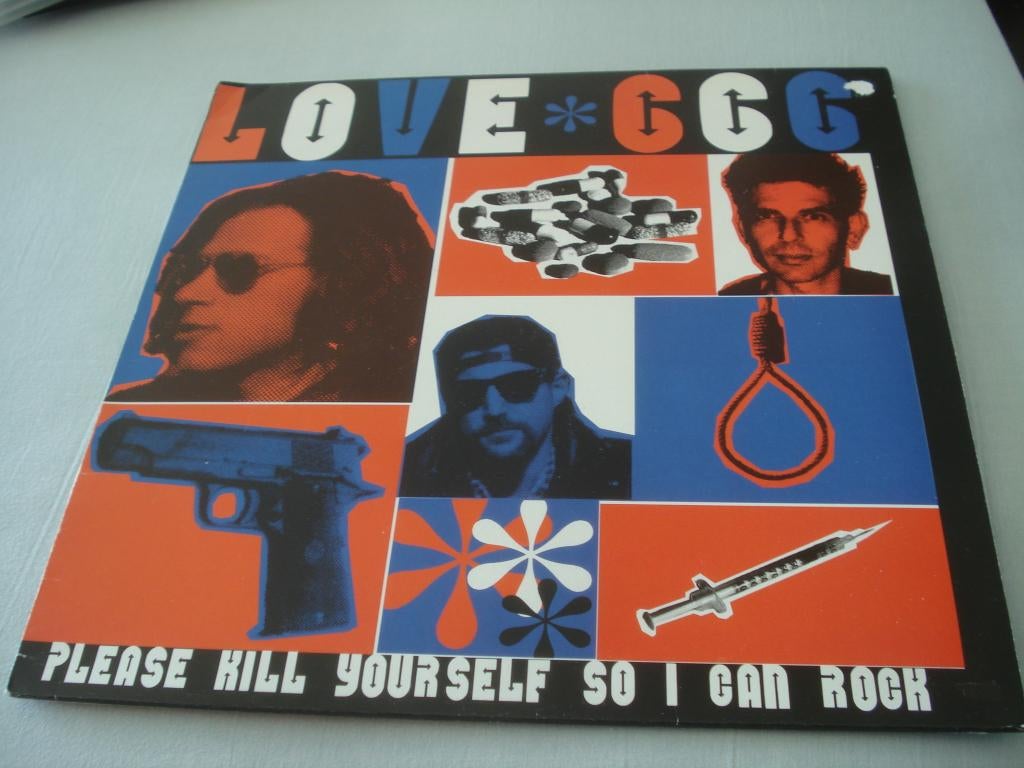 LOVE 666 - PLEASE KILL YOURSELF SO I CAN ROCK, Ophalen of Verzenden, Gebruikt, 12 inch, Alternative