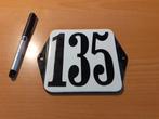 emaille huisnummerbord 135, Antiek en Kunst, Antiek | Emaille, Ophalen