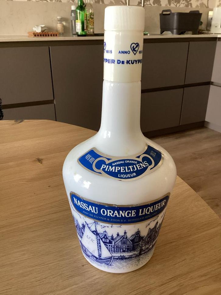 Vintage De Kuyper Nassau Fles, Verzamelen, Wijnen, Nieuw, Overige typen, Ophalen of Verzenden