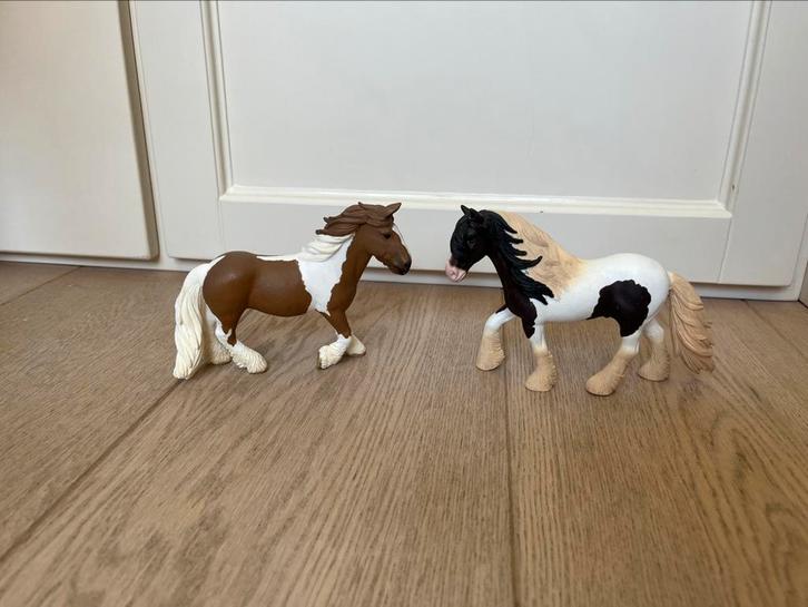 Schleich tinker hengst, merrie en veulen, Verzamelen, Dierenverzamelingen, Zo goed als nieuw, Beeldje of Figuurtje, Paard, Ophalen of Verzenden