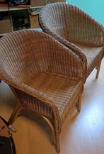 Rieten stoelen, Huis en Inrichting, Ophalen, Overige materialen, Gebruikt, Twee