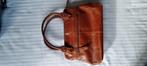 czanne leather. kwaliteit leren handtas. bruin, Sieraden, Tassen en Uiterlijk, Tassen | Damestassen, Ophalen of Verzenden, Gebruikt