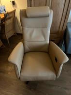Leren Sta-op relax stoel,, Ophalen, Minder dan 75 cm, Leer, Zo goed als nieuw