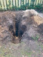 Gratis schone zwarte grond uit achtertuin, Ophalen, Tuinaarde