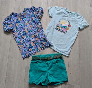 t-shirts & broek 146-152 + riem shoeby beschikbaar voor biedingen