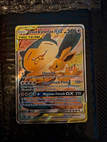 Eevee & Snorlax Tag Team SM169 - Near Mint beschikbaar voor biedingen