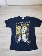 Bon Jovi tour 2013 band shirt maat l, Maat 52/54 (L), Blauw, Ophalen of Verzenden, Gedragen