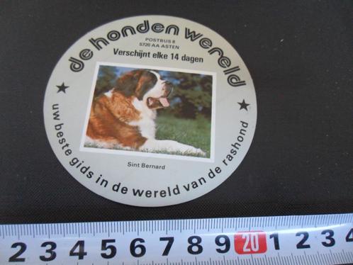 sticker asten de hondenwereld sint bernard, Verzamelen, Stickers, Zo goed als nieuw, Bedrijf of Vereniging, Ophalen