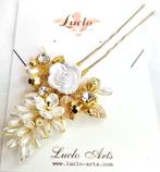 Winter Bride Haarpin #9 - One Of A Kind, Kleding | Dames, Trouwkleding en Trouwaccessoires, Luclo Arts, Wit, Nieuw, Ophalen of Verzenden