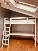 Hoogslaper hout wit Ikea (140 x 200 cm`), Huis en Inrichting, Slaapkamer | Stapelbedden en Hoogslapers, Ophalen, Gebruikt, Hoogslaper