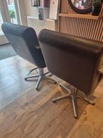 Kappersstoelen, Huis en Inrichting, Stoelen, Ophalen, Zo goed als nieuw, Bruin, Twee