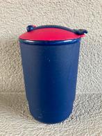 Tupperware busje met deksel rood/blauw, Verzenden, Rood