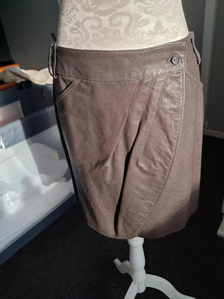 Leren rok  Josephine en Co, bruin maat 40 zgan, Kleding | Dames, Rokken, Zo goed als nieuw, Maat 38/40 (M), Bruin, Ophalen of Verzenden