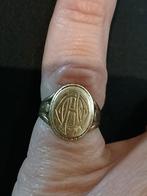 Vintage Gouden Zegelring met Initiaal, Ophalen, Goud, Ring