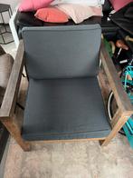 Houten Tuinstoel met Kussens, Tuin en Terras, Gebruikt, Stoel, Tuinset, Hout