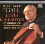 Bach Vivaldi Cello Hugh Wolff Concertos CD, Ophalen of Verzenden, Barok, Gebruikt, Orkest of Ballet