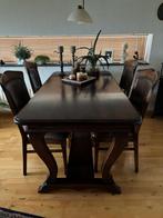 Mooie eikenhouten Eettafel incl 4 stoelen, Huis en Inrichting, Tafels | Eettafels, Ophalen, Gebruikt, Eikenhout, 50 tot 100 cm