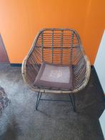 Vintage Rotan Stoel, Ophalen, Gebruikt, Bruin, Vintage