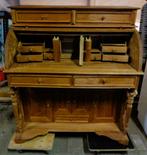 Prachig houten secretaire - ongelakt -, Ophalen, Gebruikt, Klassiek