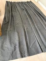 Overgordijnen in de kleur taupe met motief, Huis en Inrichting, Stoffering | Gordijnen en Lamellen, 200 cm of meer, Alle, Ophalen of Verzenden