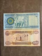 Iraqi Dinar Banknotes – 500 & 1,000 IQD (set of 2), Verzenden, Midden-Oosten