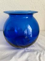 Leerdam De Bazel vaas kobalt blauw, Ophalen of Verzenden