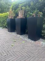 Mooie buitenpotten van 100x50 cm met binnenpot en watermeter, Tuin en Terras, Bloembakken en Plantenbakken, 100 cm of meer, Vierkant