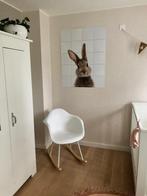 Witte Schommelstoel Kenna - LaForma, Ophalen, Kunststof, Wit, Zo goed als nieuw