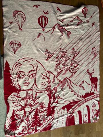 Plaid rood beige  merk  Eskimo beschikbaar voor biedingen