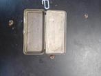 Vintage Zilveren Sigarettenhouder antik barber kapper, Antiek en Kunst, Ophalen of Verzenden