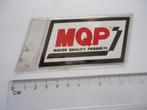 sticker oud MQP Motor motorfiets motorcross motorrace retro, Verzenden, Zo goed als nieuw, Bedrijf of Vereniging