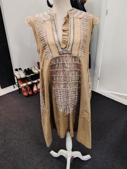 Malene Birger jurk Maat M., Kleding | Dames, Jurken, Zo goed als nieuw, Maat 38/40 (M), Beige, Knielengte, Ophalen of Verzenden