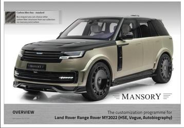 Range rover L460 mansory body kit carbon fiber beschikbaar voor biedingen