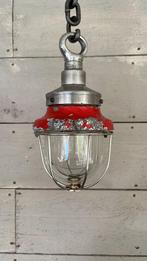 Leuk hanglampje voor onder je overkapping rood met grijs, Minder dan 50 cm, Ophalen of Verzenden