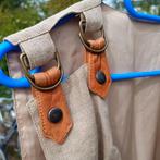 Gilet 52 / 56 Tiroler trachten Oktoberfest linnen leer, Ophalen of Verzenden, Zo goed als nieuw, Maat 56/58 (XL), Overige thema's