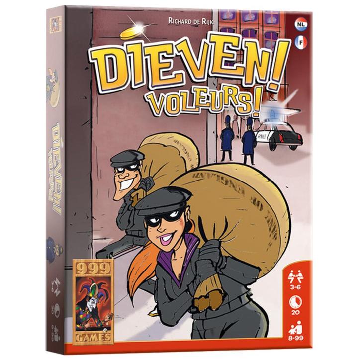 999 Games - Dieven! - Kaartspel, Hobby en Vrije tijd, Gezelschapsspellen | Bordspellen, Zo goed als nieuw, Drie of vier spelers