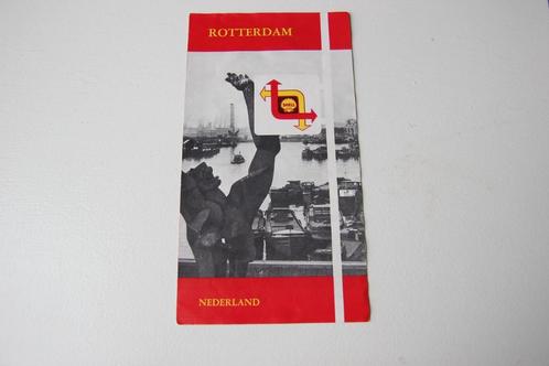 Oude plattegrond kaart  Rotterdam. Shell Nederland, Boeken, Atlassen en Landkaarten, Gelezen, Landkaart, Nederland, 1800 tot 2000
