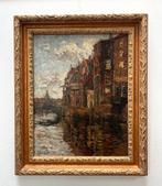 Ben Viegers sfeervol schilderij, olieverf op doek: Dordrecht, Antiek en Kunst, Kunst | Schilderijen | Klassiek, Ophalen