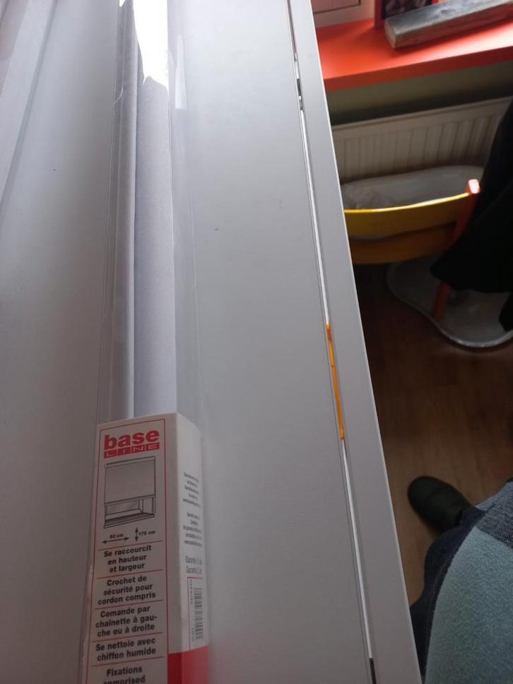 Rolgordijn - Wit - Verduisterend, Huis en Inrichting, Stoffering | Gordijnen en Lamellen, Nieuw, 100 tot 150 cm, 50 tot 100 cm