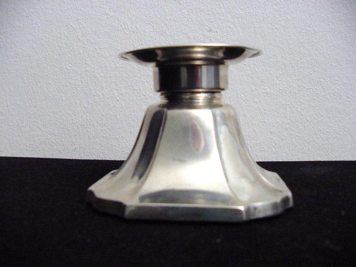 antieke zilveren kandelaar, Antiek en Kunst, Antiek | Kandelaars, Zilver, Ophalen of Verzenden